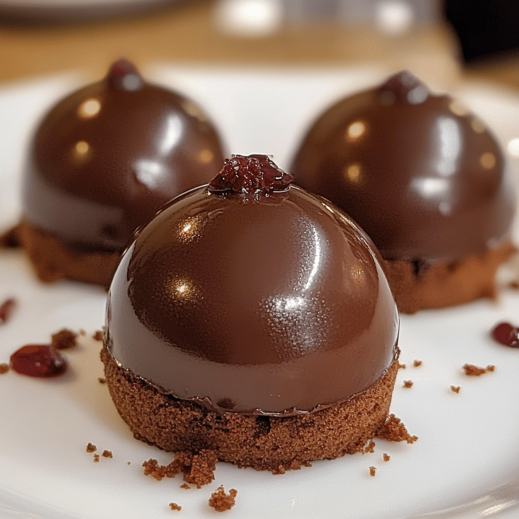 Dôme mousse au chocolat