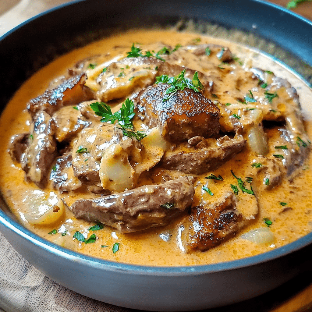 Boeuf Stroganoff