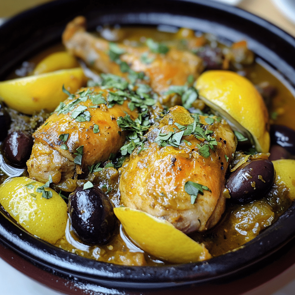 Tajine Poulet Olives Citron