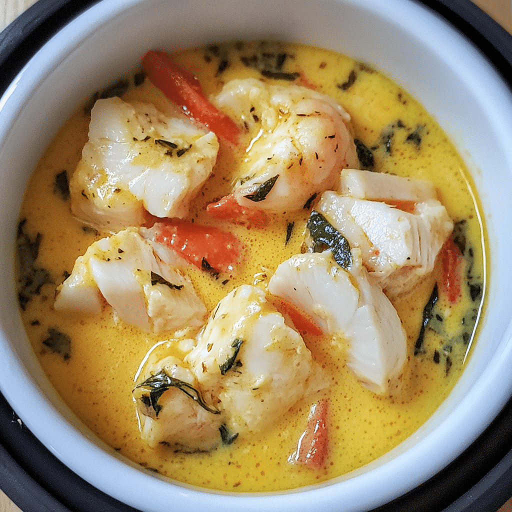 Blanquette poissons lait coco