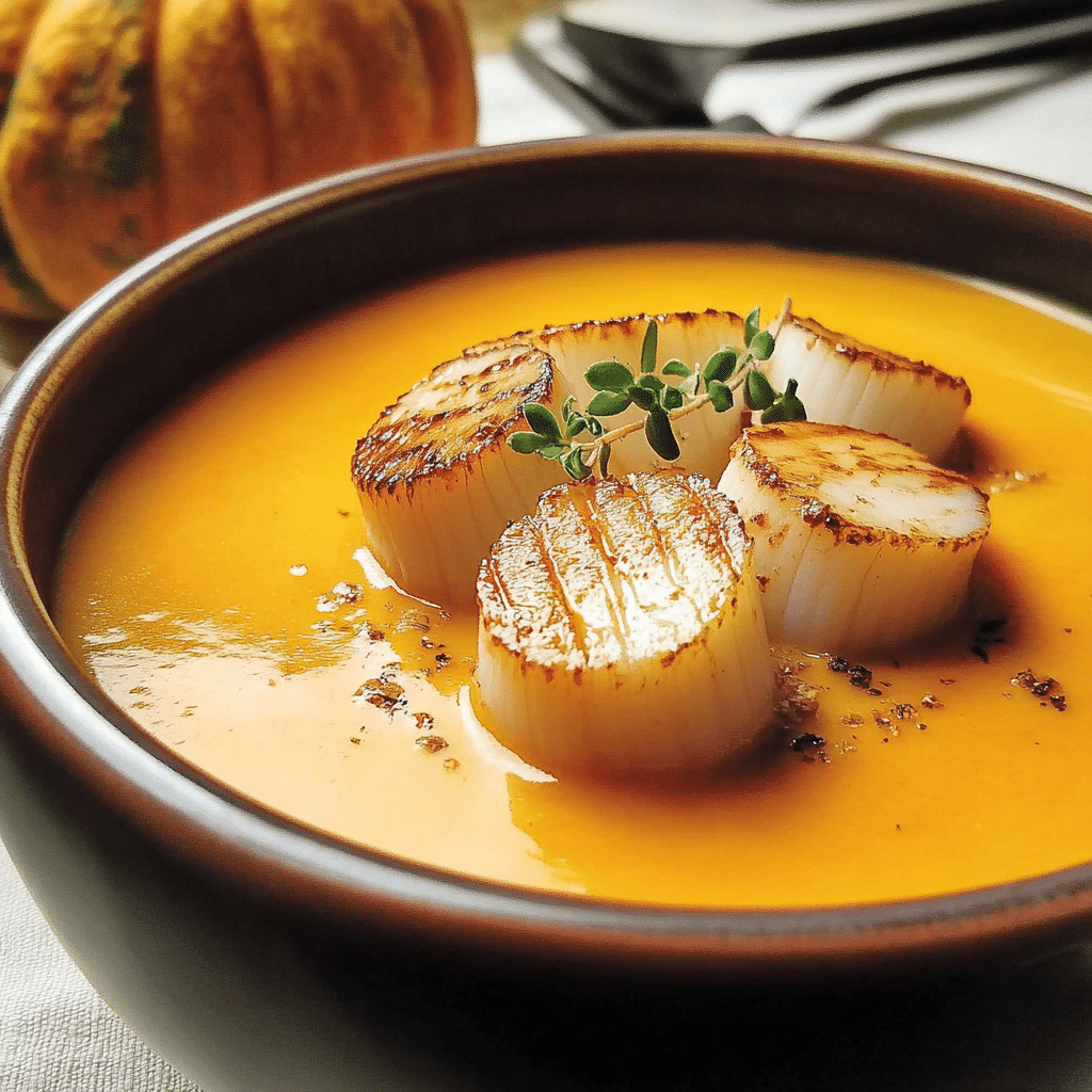 Velouté potiron Saint-Jacques