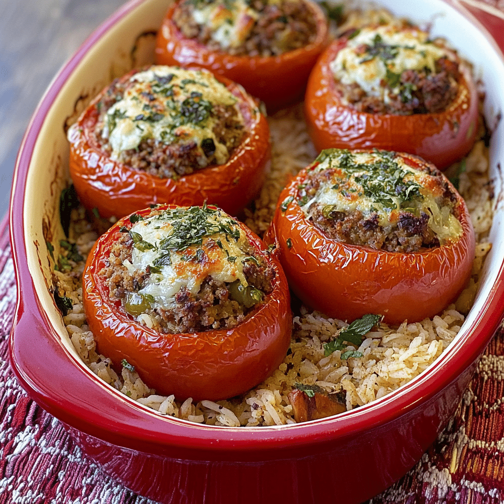 Tomates farcies à l'ancienne