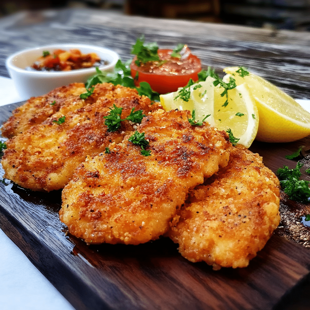 Escalopes de dinde panées