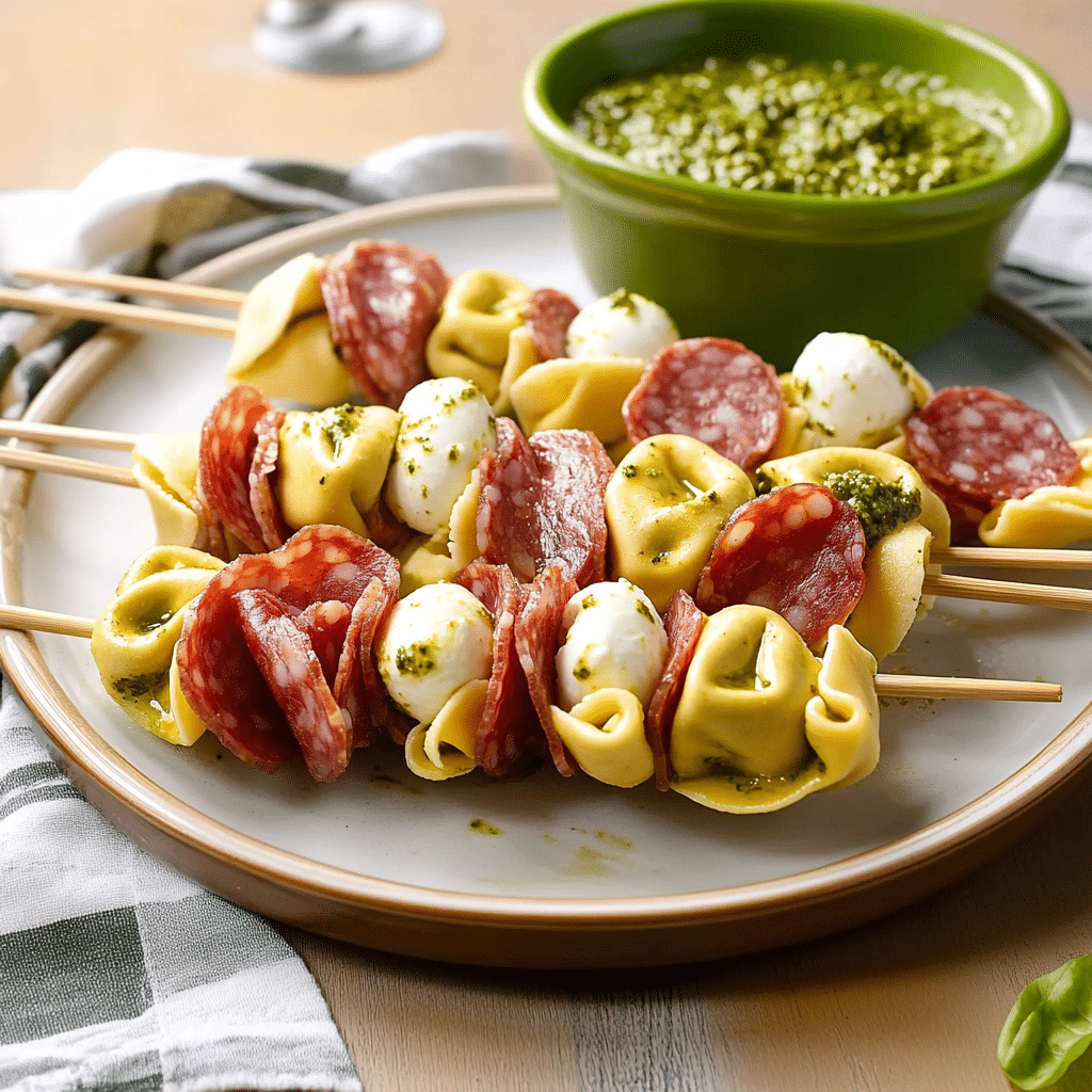 Brochettes de tortellinis