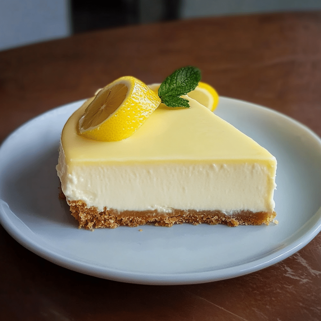Cheesecake citron sans cuisson