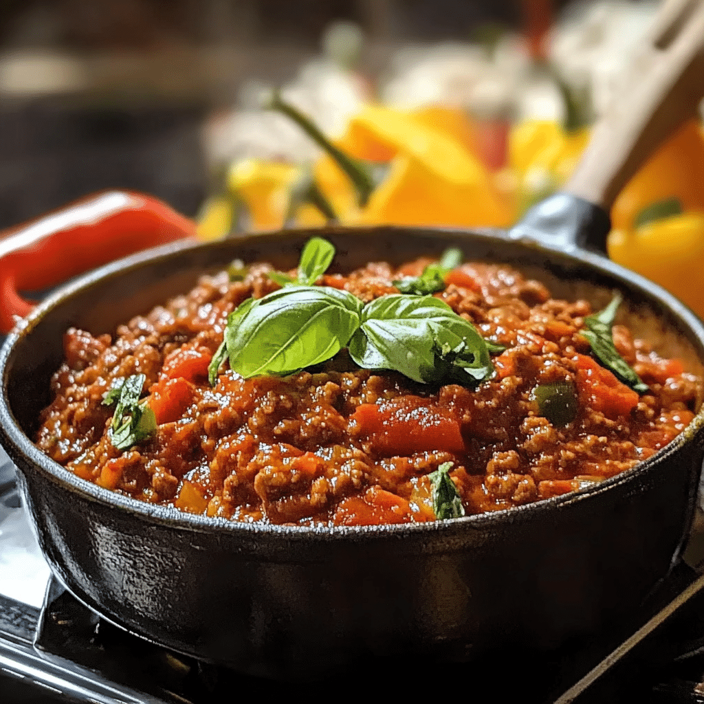 Véritable sauce bolognaise italienne