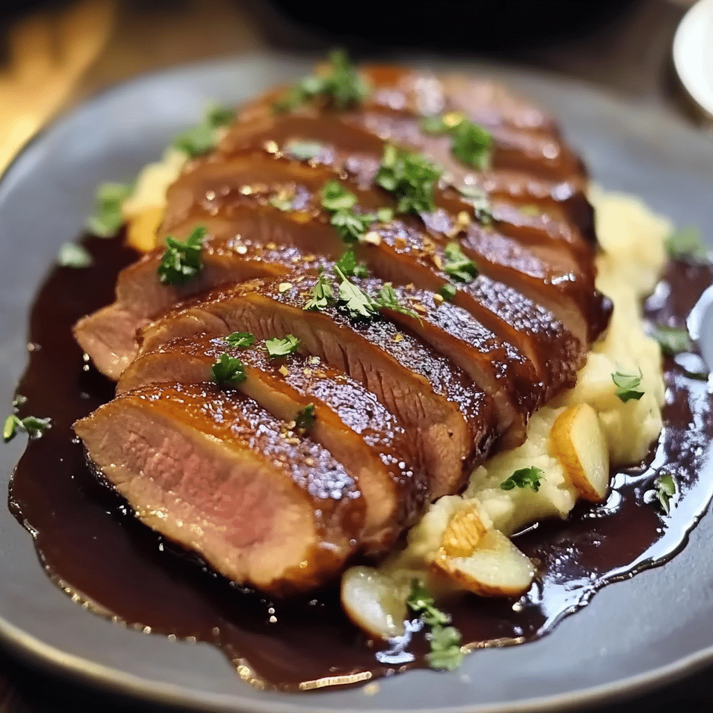 Magret Canard Caramélisé Gingembre