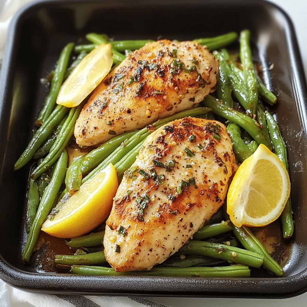 Poulet Haricots Verts Citron