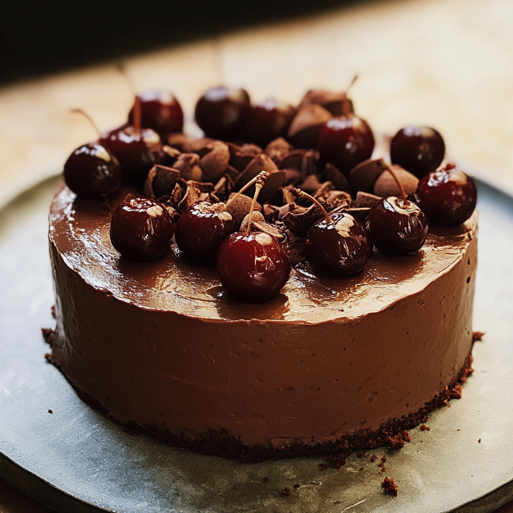 Gâteau chocolat cerises Amarena