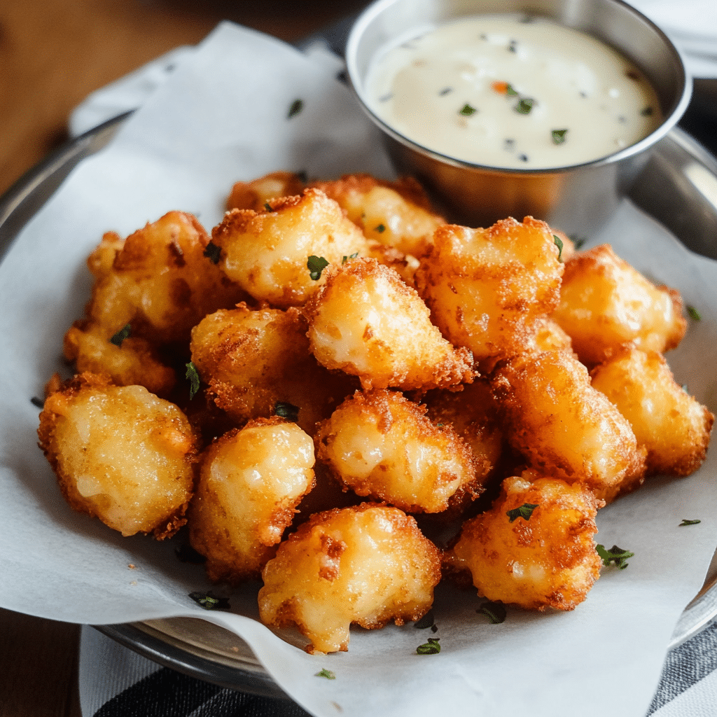 Fromage en grains frit